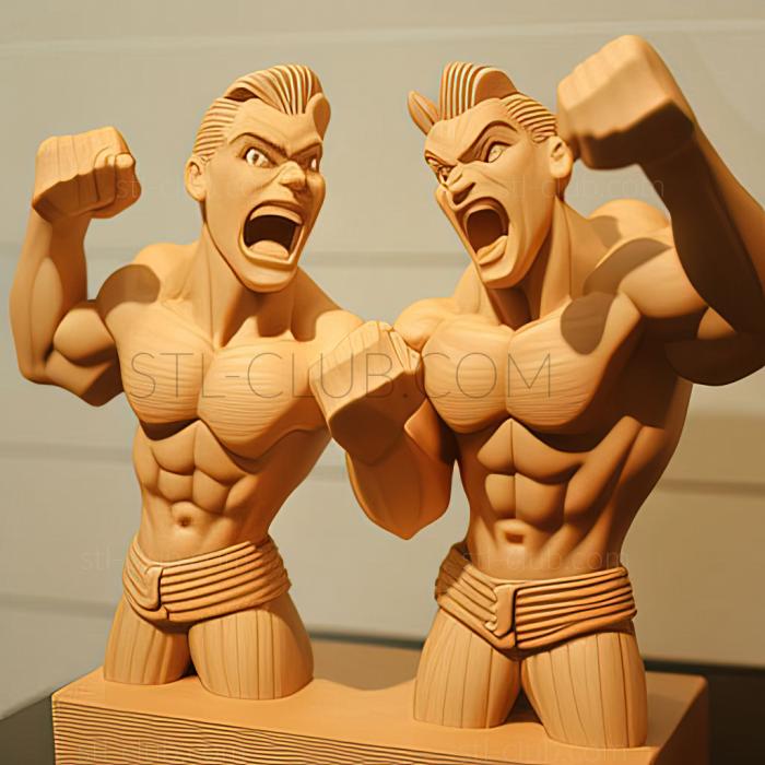3D model The Champ Twins Satoshi and Hikari Any Need to Worry in (STL)